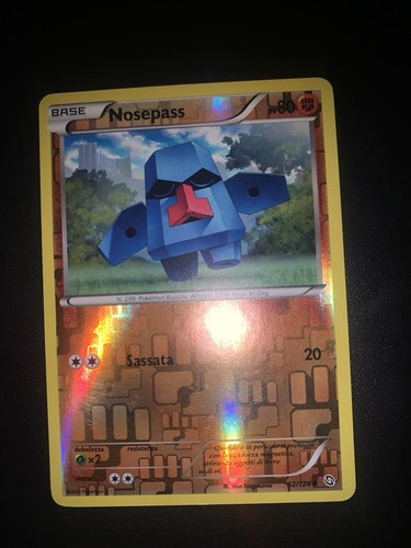 Carta pokemon nosepass stirpe - carta,