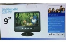 STV LCD 9" Portatile per Auto Mini Televisore Funzione TV e Monitor