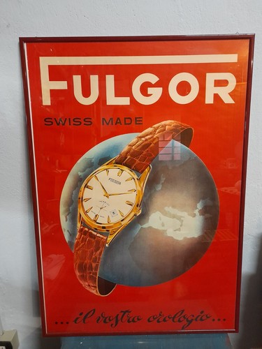 Fulgor orologio poster vintage - fulgor,