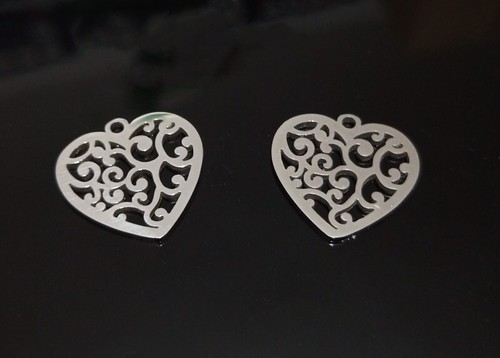 2pz ciondoli charms cuore - , in