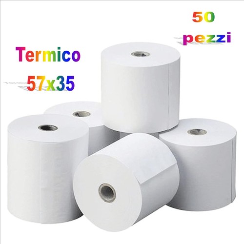 Rotolo carta termica 57x35 - carta,