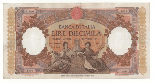 10000 lire repubbliche - lire,