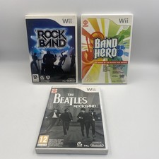 Wii Rock Band Bundle - Beatles, Band Hero & Rockband Nintendo 3 x giochi