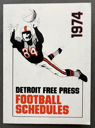 Programma calcio detroit 1974 - calcio,