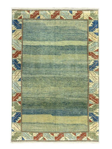 Tappeto indaco teal oushak - indaco,