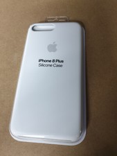Custodia posteriore in silicone originale Apple ufficiale per iPhone 8 Plus/7 Plus bianca