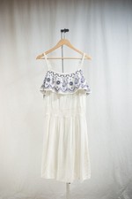 Abito boho bianco spalle