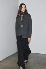 Blazer cardigan Zara grigio