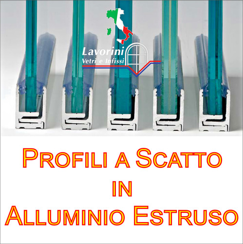 Profilo scatto alluminio - in,
