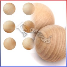 Sfera rotonda in legno non rifinita naturale rotonda palla di betulla liscia Φ6-90