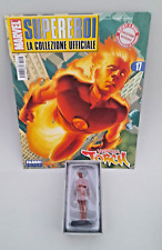 MARVEL EAGLEMOSS FABBRI EDITORI SUPEREROI # 17 HUMAN TORCH MINIATURE FIGURE!
