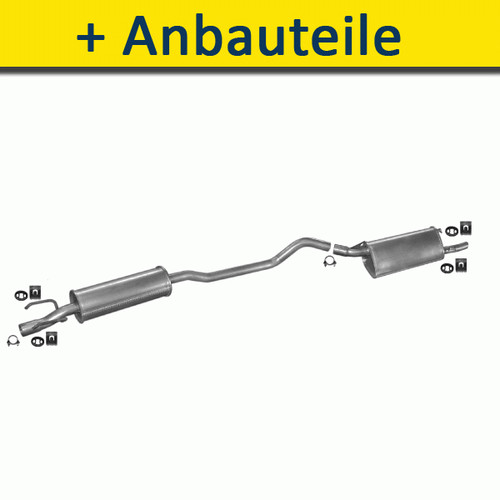 Terminale scarico per opel - terminale, di