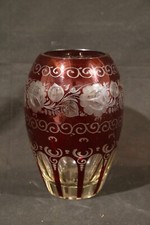 large bohemian crystal vase