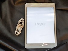 Apple IPAD Mini 1 A1432 16GB Wi-Fi 2.4m Argento Bianco 531LL/A Reset Lavoro