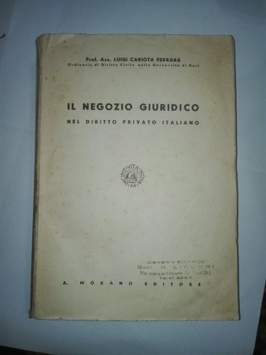 Diritto civile negozio - ,