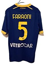MAGLIA HELLAS VERONA FARAONI MATCH WORN SHIRT MAGLIA INDOSSATA SERIE A 2022-2023