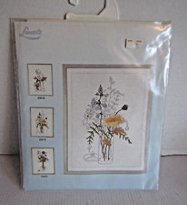 Lanarte kit punto croce contato floreale 33619 nuovo 22x29cm