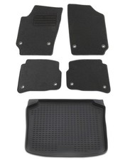 Tappetini bagagliaio per VW Polo 9N 9N3 2003-2009 in set tappetini auto espositore
