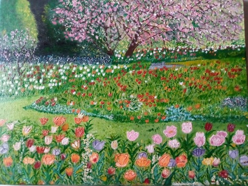 Dipinto tulipani olio - dipinto, su