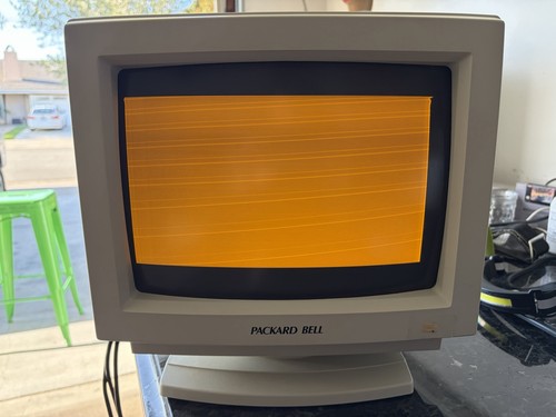 Monitor crt vintage packard - crt,