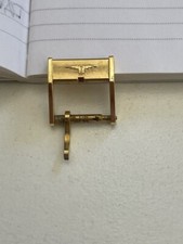fibbia longines placcata oro 11mm cinturino vintage watch spare repair