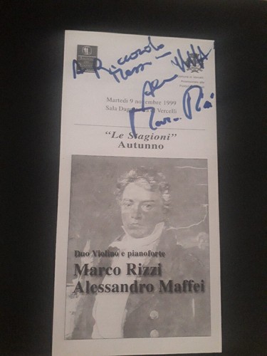 Pieghevole autografato marco - autografato,