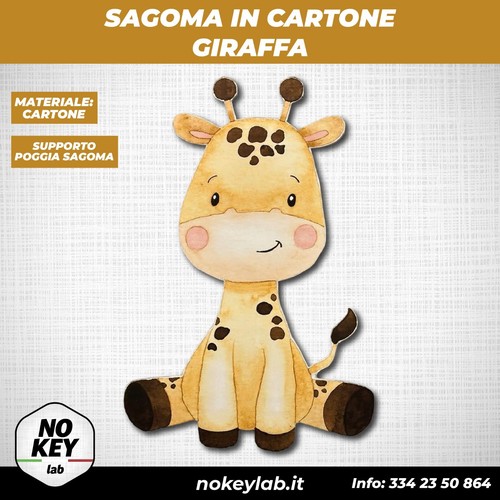 Giraffa sagoma cartone bambini