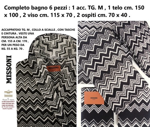Set spugne missoni completo - set,