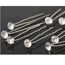 5 SPILLONI STRASS FERMAGLI
