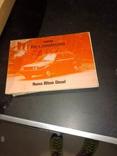 LIBRETTO USO MANUTENZIONE FIAT