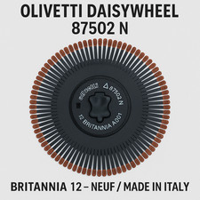 Olivetti Daisywheel Britannia 12 – 87502 N – Margherita Typewheel – Made in Ital