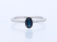 Anello brillanti zaffiro non