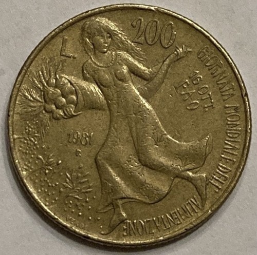 Moneta 200 lire 1981 - lire,