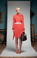 Denny Rose Art.721DD10031 Abito rosso manica lunga