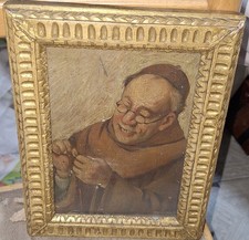 Dipinto Ad Olio Antico Su