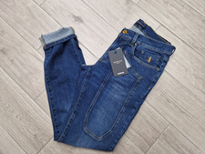 PANTALONE 5 TASCHE TOPPE JEANS JECKERSON UOMO toppa DENIM BLUE MEDIO ALCANTARA