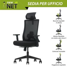 Sedia ufficio nera con