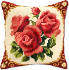 Kit Cuscino Punto Croce FIORI