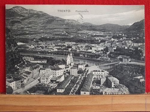 Cartolina fotografica trento - cartolina,