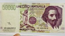 BANCONOTA ITALIA  LIRE 50000