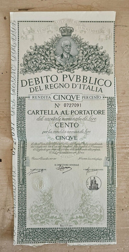 Certificato debito pubblico - certificato,