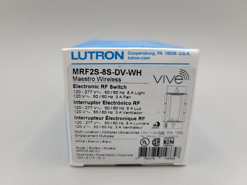 Lutron mrf2s wh - mrf2s-8s-dv-wh, maestro