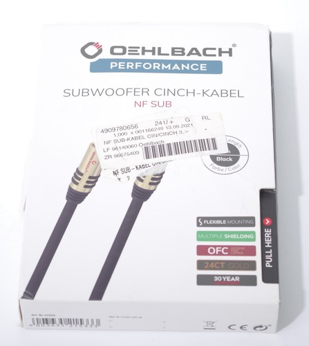 Oehlbach sub rca cavo - nf,