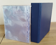 album raccoglitore blu con 50 fogli trasparenti 1 tasca per banconote santini