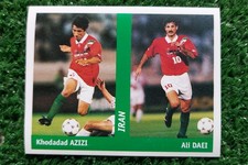 FIGURINA DS WORLD CUP FRANCE 98 IRAN n°282 AZIZI DAEI CALCIO 1998 ⚽️