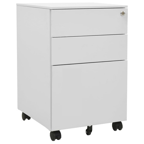 Vidaxl schedario mobile grigio - vidaxl,