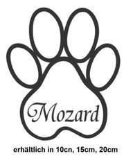 Adesivo zampe con nome a