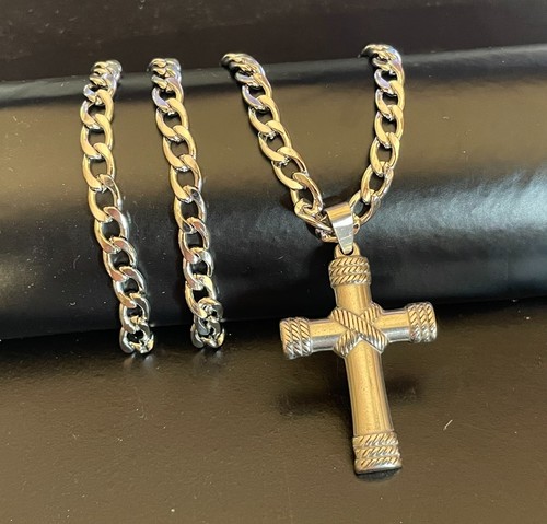 Collana rosario con - , croce
