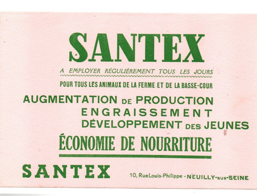 Buvard santex nourriture - buvard,
