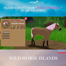 Wild Horse Islands 🩷IUH rosa stampa mucca pelle di cervo quarto cavallo🩷